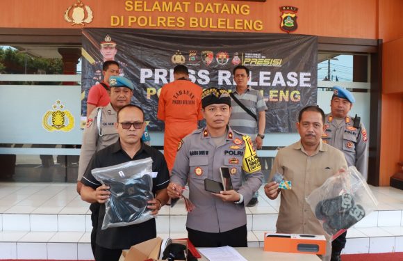 Polsek Singaraja Berhasil Ungkap Kasus Pencurian Uang Melalui E-Banking.