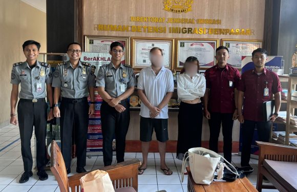 RUDENIM DENPASAR DEPORTASI DUA WARGA RUSIA YANG TERLIBAT PROSTITUSI DAN BUAT ONAR DI BALI.