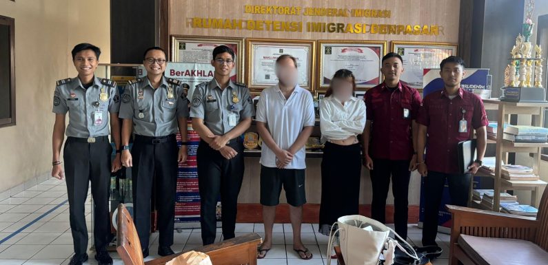 RUDENIM DENPASAR DEPORTASI DUA WARGA RUSIA YANG TERLIBAT PROSTITUSI DAN BUAT ONAR DI BALI.