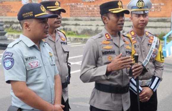 Kapolres Karangasem Ajak Masyarakat Berpartisipasi Aktif Wujudkan Keamanan Berlalu Lintas Dalam Ops Zebra Agung 2024.