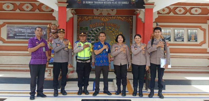 WUJUDKAN SINERGITAS, DITBINMAS POLDA BALI LAKSANAKAN PENDATAAN POLSUSPAS DAN SENPI RUTAN BANGLI.