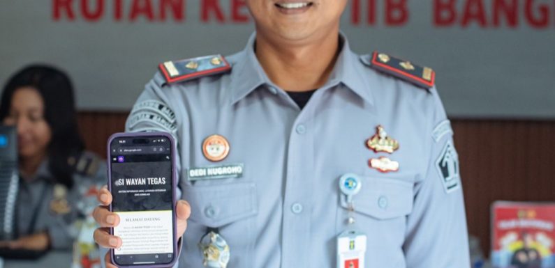 Pelayanan Lebih Cepat Dalam Genggaman, Rutan Bangli Optimalkan Aplikasi SiWayan Tegas.