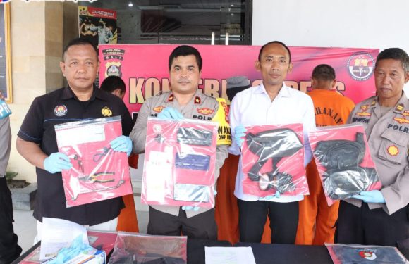 Satreskrim Polres Klungkung Berhasil Ungkap Sejumlah Kasus Pencurian.