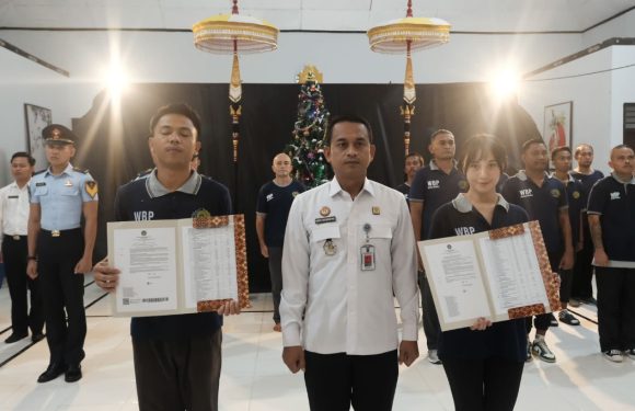 Rayakan Hangatnya Natal, 22 WBP Kristiani terima Remisi.