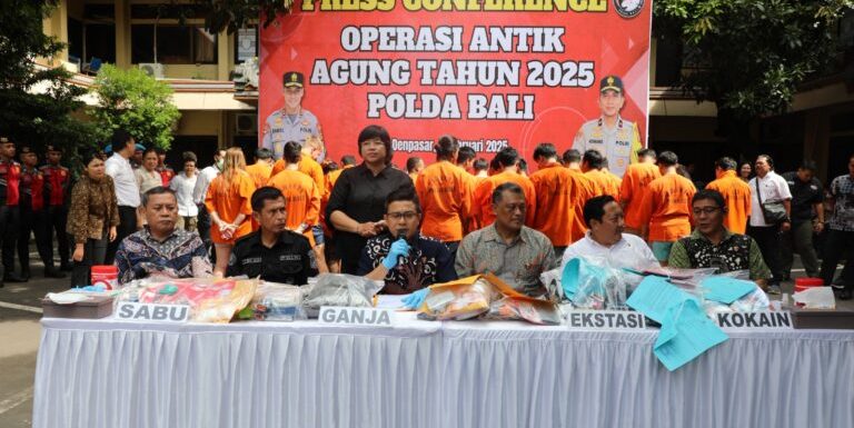 16 Hari Operasi Antik Agung Polda Bali Amankan 149 Pengedar Narkoba.