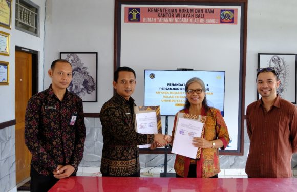 Rutan Bangli Tandatangani Kesepakatan Dengan Universitas Warmadewa.