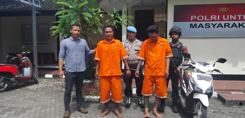 Curi Motor Terparkir, Polsek Denpasar Utara Amankan Dua Pelaku Salah Satunya Residivis Kasus Pengeroyokan.