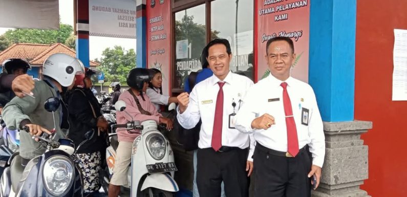 Melalui Inovasi Layanan Cepat, Penerima Pajak Samsat Badung Pada Triwulan I 2025 Dengan Nilai IKM  Sangat Baik.