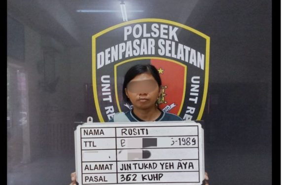 Polsek Denpasar Selatan Bekuk Pelaku Pencurian HP di Toilet Indomaret Panjer.