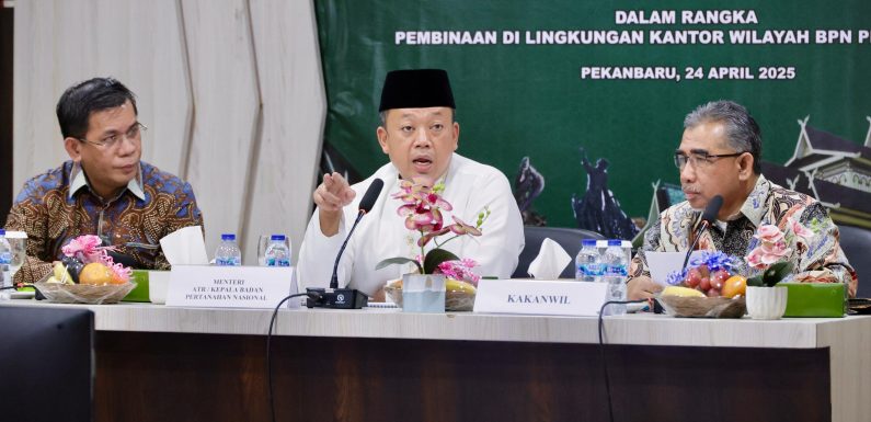 Menteri Nusron Tegaskan agar Penyelesaian HGU dan Pemetaan Tanah Jadi Prioritas.