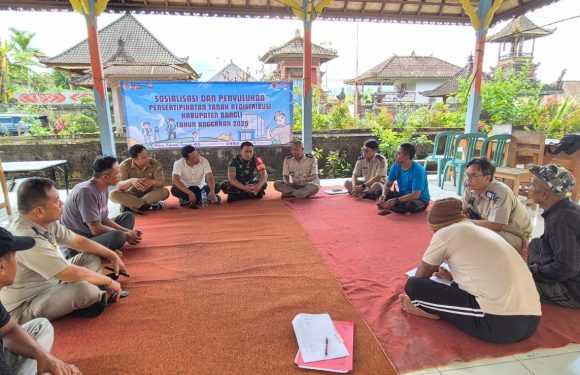 Manfaat Penetapan subjek dan Objek Hak atas Tanah, Kantor Pertanahan Bangli Lakukan Penyuluhan Rediatribusi Tanah di Desa Bunutin Kintamani Bangli.