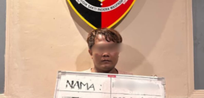 Terekam CCTV, Pelaku Pencurian di Clandys Gatsu Timur Diamankan Tim Opsnal Polsek Dentim.