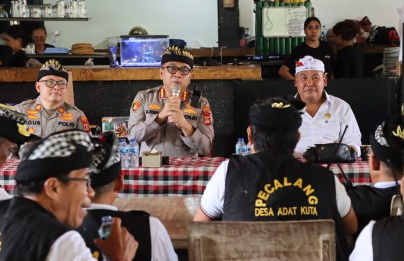 Kapolresta Denpasar Sambang Kamtibmas di Kuta, Warga Sampaikan Keluhan Keamanan.