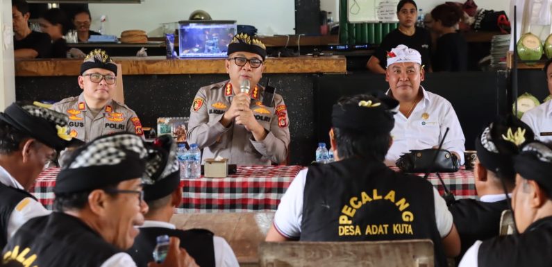 Kapolresta Denpasar Sambang Kamtibmas di Kuta, Warga Sampaikan Keluhan Keamanan.
