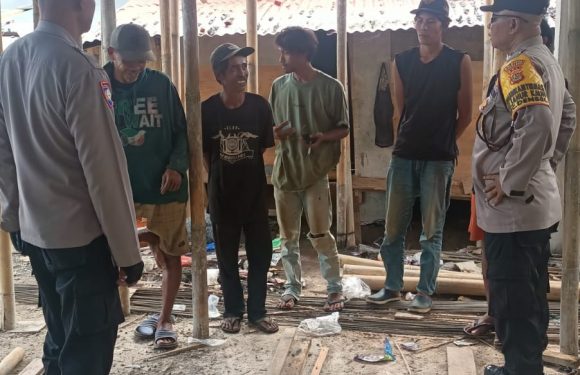 Polsek Densel Tertibkan Penduduk Pendatang di proyek Kos Kosan Sanur Kauh.