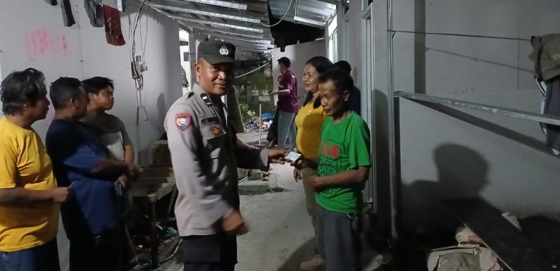 Polsek Densel Periksa 25 Duktang  di Bedeng Proyek BTID Serangan.