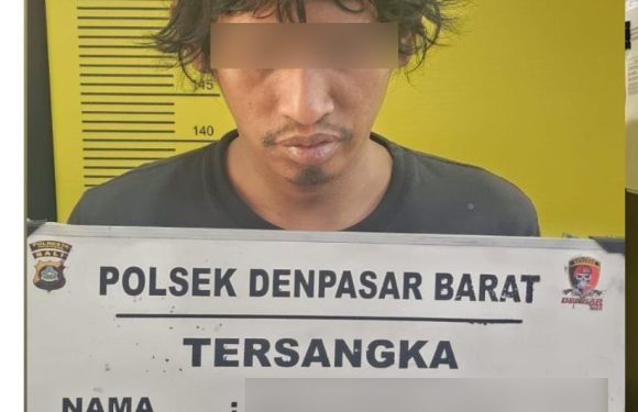 Beraksi di Banyak Lokasi, Polsek Denpasar Barat Amankan Pelaku Pencuri Helm.