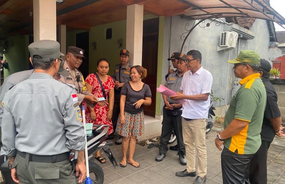 Polsek Densel  Bersama Instasi Terkait dan Aparatur Desa Gelar Penertiban Penduduk Non Permanen di Kelurahan Sanur.