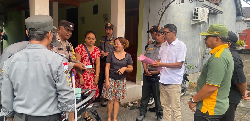 Polsek Densel  Bersama Instasi Terkait dan Aparatur Desa Gelar Penertiban Penduduk Non Permanen di Kelurahan Sanur.