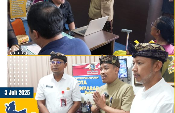 Kantah Kota Denpasar Melalui Layanan Inovasi “ Dedari” Hadir di Desa Tegal Harum.