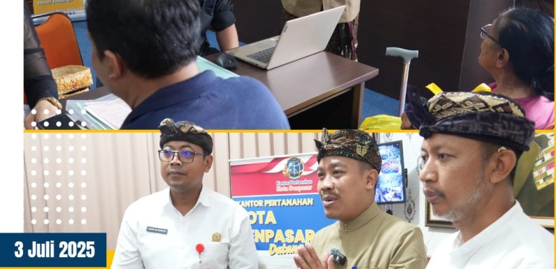 Kantah Kota Denpasar Melalui Layanan Inovasi “ Dedari” Hadir di Desa Tegal Harum.