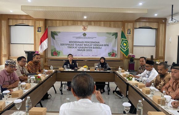 Kantor Pertanahan Bangli Hadiri Rakor Percepatan Sertipikat Tanah Wakaf Tahun 2025.