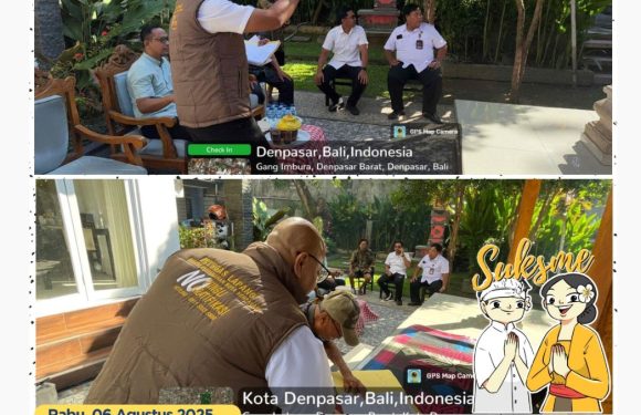 Petugas Kantah Denpasar Lakukan Cek Lapang Permohonan Penggantian Sertipikat Hilang.