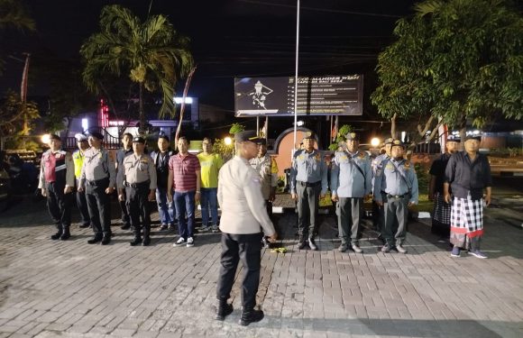 Antisipasi Pasca Aksi Unjuk Rasa, Polsek Denpasar Timur Gelar Patroli Gabungan Bersama Pecalang, dan Limas.