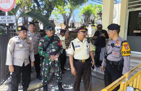 Ciptakan rasa aman Polsek Denpasar Selatan Gelar Patroli Bersama Jaga negeri.