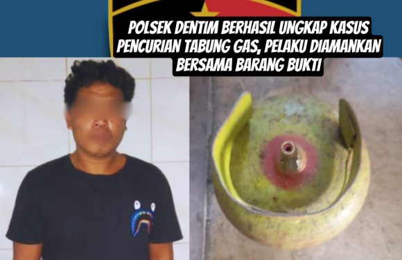 Polsek Dentim Berhasil Ungkap Kasus Pencurian Tabung Gas, Pelaku Diamankan Bersama Barang Bukti.