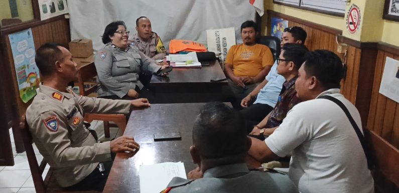 Polsek Dentim Bangun Komunikasi Aktif Melalui Sambang Kamtibmas ke Kantor Kelurahan Kesiman.