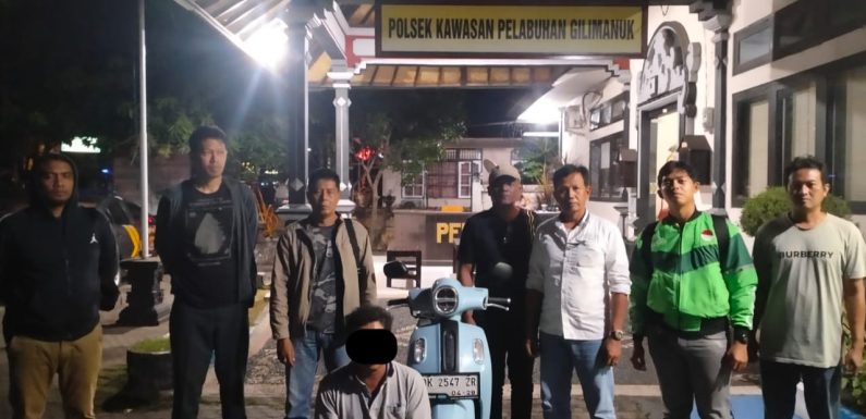Polsek Gilimanuk Gagalkan Upaya Penyelundupan Motor Curian Lewat Pemeriksaan Ketat di Pelabuhan.