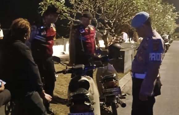 Polsek Denpasar Selatan Gelar Patroli Antisipasi Balap Liar di Sejumlah Titik Rawan.