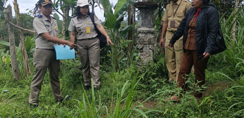 Tim Panitia A Kantor Pertanahan Bangli Lakukan Pemeriksaan Lapang di Desa Sulahan.