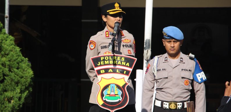 Kapolres Jembrana Tekankan Integritas dan Disiplin Personel dalam Apel Jam Pimpinan.