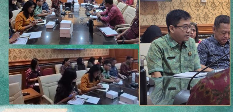 Kepala Kantor Pertanahan Kota Denpasar Rapat Bersama Walikota Bahas Penataan RTH di Kota Denpasar.