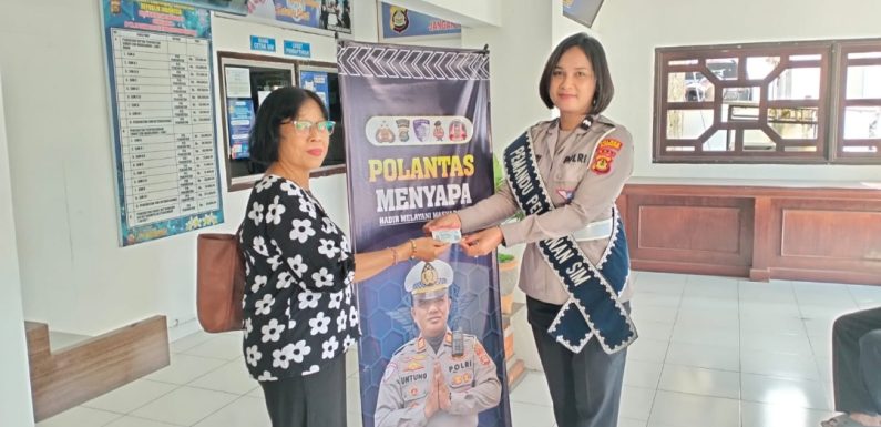 Melalui  Polantas Menyapa, Satpas SIM Polres Klungkung Berikan Pelayanan Yang Ramah dan Transparan.