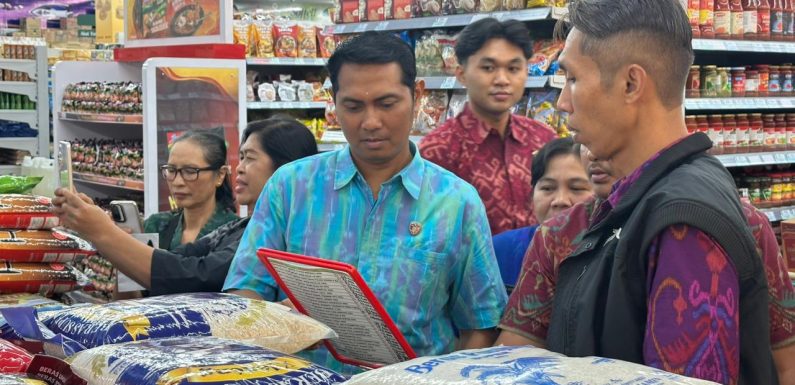 Pastikan Harga Beras Stabil, Satgas Pangan Polda Bali Sidak Harga Beras.