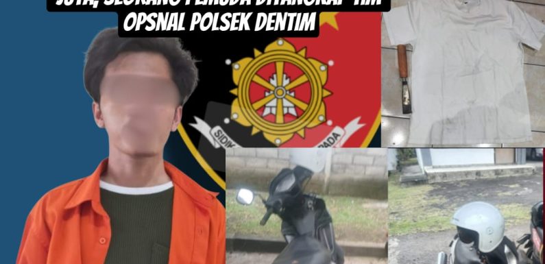 Curi Uang dan Perhiasan Senilai Rp 20 Juta, Seorang Pemuda Ditangkap Tim Opsnal Polsek Dentim.