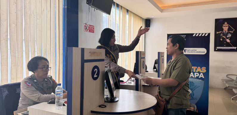 Polantas Menyapa, Satlantas Polresta Denpasar Tingkatkan Pelayanan SIM yang Humanis dan Transparan