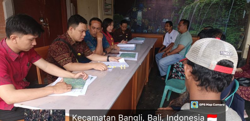 Kantor Pertanahan Kabupaten Bangli melaksanakan Sidang Panitia A Bertempat di Kelurahan Bebalang,