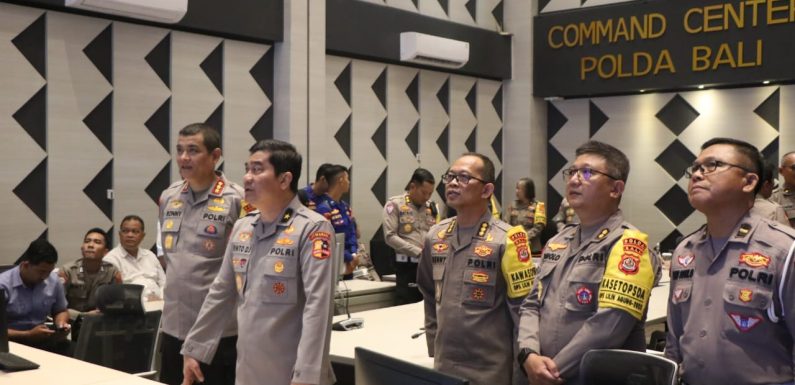 Tim Wasops Itwasum Mabes Polri Tinjau Pelaksanaan Operasi Lilin Agung 2025 Di Polda Bali.