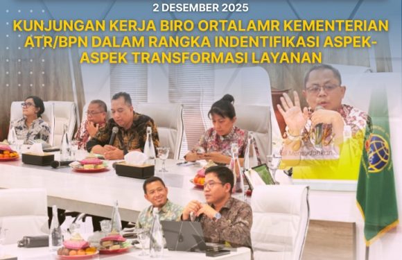 Kantor Pertanahan Kota Denpasar menerima kunjungan kerja Biro Organisasi, Tata Laksana, dan Manajemen Risiko Kementerian Agraria dan Tata Ruang/Badan Pertanahan Nasional (ATR/BPN).