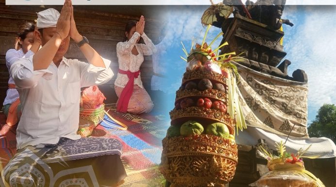 Jajaran Kantor Pertanahan Kota Denpasar Melaksanakan Persembahyangan Bersama.