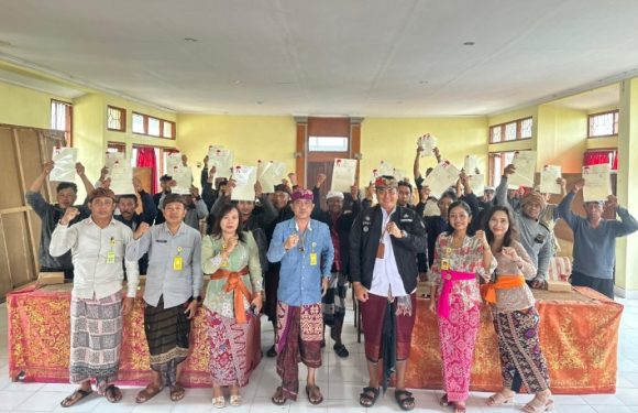 Kegiatan Pensertipikatan Redistribusi Tanah di Kecamatan Kintamani Tahun 2025 Tuntas Dilaksanakan.