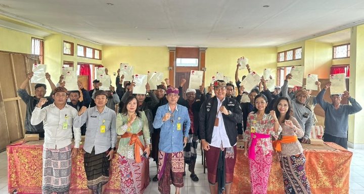 Kegiatan Pensertipikatan Redistribusi Tanah di Kecamatan Kintamani Tahun 2025 Tuntas Dilaksanakan.