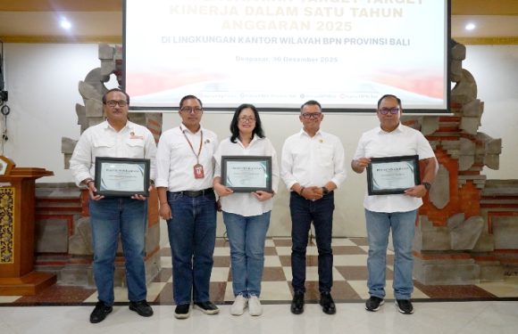 Kantor Pertanahan Kabupaten Badung Mengikuti Kegiatan Evaluasi dan Refleksi atas Pelaksanaan Program dan Capaian Kinerja Tahun 2025, Bertempat di Kantor Wilayah Badan Pertanahan Nasional Provinsi Bali.