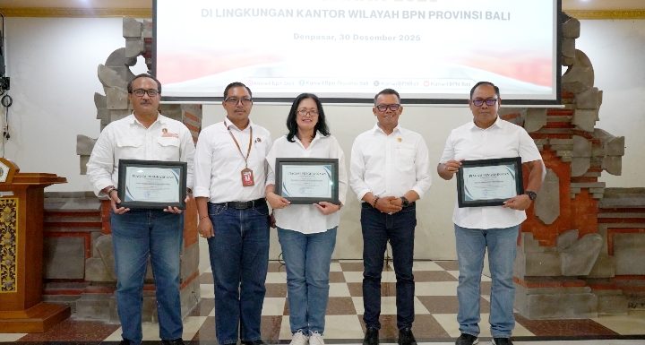 Kantor Pertanahan Kabupaten Badung Mengikuti Kegiatan Evaluasi dan Refleksi atas Pelaksanaan Program dan Capaian Kinerja Tahun 2025, Bertempat di Kantor Wilayah Badan Pertanahan Nasional Provinsi Bali.