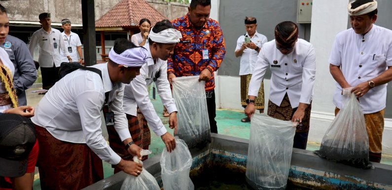 Rutan Negara Gelar Kegiatan Penutupan Rehabilitasi Sekaligus Penebaran Benih Ikan Lele.