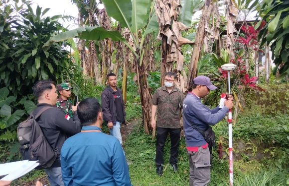 Guna Memperoleh Kejelasan dan Kepastian Terhadap Objek  Tanah, Kantor Pertanahan Kabupaten Bangli melaksanakan kegiatan pengukuran tanah di Desa Penglumbaran, Kecamatan Susut.